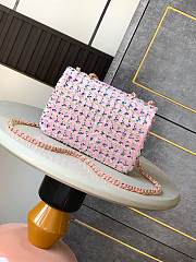 Chanel 25C Flap Bag Pink Sequins 20cm - 2