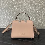 Valentino Garavani Vsling Mini Handbag Rose Pink Crystal 19x13x9cm - 4