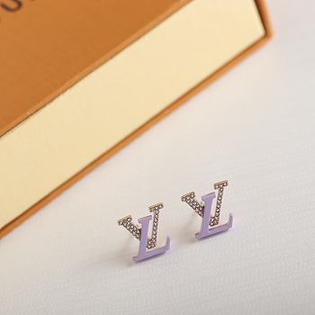 Louis Vuitton LV Purple Earrings 