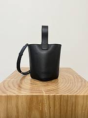 Loewe Pebble Bucket Black Bag 20x16x16cm - 5