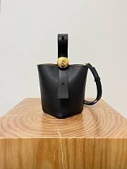 Loewe Pebble Bucket Black Bag 20x16x16cm - 4