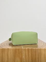 Loewe Puzzle Edge Small Calfskin Green Top Handle Bag 24x10.5x16.5cm - 2