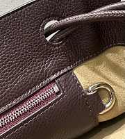 Loewe Pebble Hobo Supple Calfskin Red Wine 27.5x11.5x40cm - 5