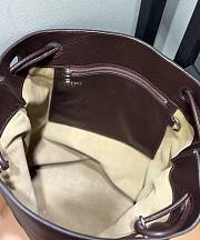 Loewe Pebble Hobo Supple Calfskin Red Wine 27.5x11.5x40cm - 3