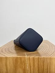 Loewe Pebble Bucket Navy Blue Bag 20x16x16cm - 4