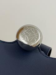 Loewe Pebble Bucket Navy Blue Bag 20x16x16cm - 6