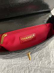 Chanel Hobo Bag Black 21.5x20x7.5cm - 2