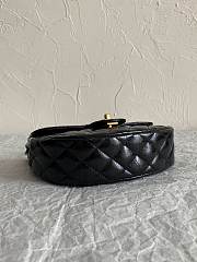 Chanel Hobo Bag Black 21.5x20x7.5cm - 5