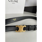 Celine Triomphe Belt In Smooth Calfskin Black - 5