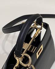Fendi Peekaboo ISeeU Petite Black Bag 20x11x15cm - 5