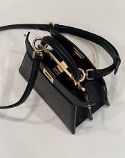 Fendi Peekaboo ISeeU Petite Black Bag 20x11x15cm - 3