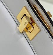 Fendi Peekaboo ISeeU Petite White Bag 20x11x15cm - 3