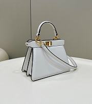 Fendi Peekaboo ISeeU Petite White Bag 20x11x15cm - 4