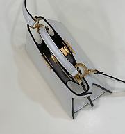 Fendi Peekaboo ISeeU Petite White Bag 20x11x15cm - 2