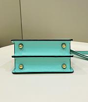 Fendi Peekaboo ISeeU Petite Blue Bag 20x11x15cm - 5