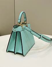 Fendi Peekaboo ISeeU Petite Blue Bag 20x11x15cm - 4