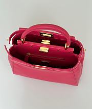 Fendi Peekaboo ISeeU Petite Neon Pink Bag 23x9x20cm - 3
