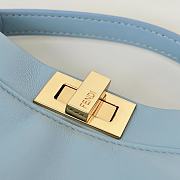 Fendi Peekaboo ISeeU Petite Blue Bag 23x9x20cm - 3
