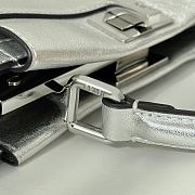 Fendi Peekaboo ISeeU Petite Silver Bag 23x9x20cm - 2