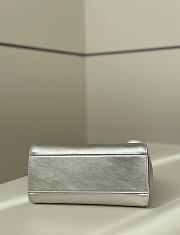 Fendi Peekaboo ISeeU Petite Silver Bag 23x9x20cm - 6