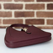 Gucci Jackie 1961 Small Red Wine Shoulder Bag 27.5x19x4cm - 6