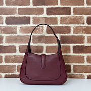Gucci Jackie 1961 Small Red Wine Shoulder Bag 27.5x19x4cm - 5