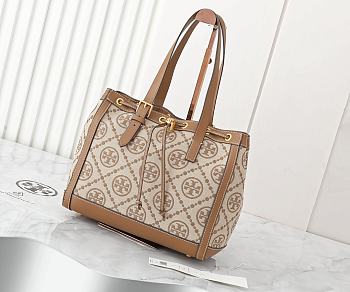 Tory Burch T Monogram Jacquard Small Tote Bag Hazel 29x23x14cm