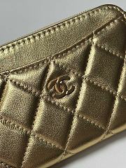 Chanel Card Holder Lambskin Gold 12x7.5x2.5cm - 2