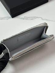 Chanel Card Holder Lambskin Silver 12x7.5x2.5cm - 5