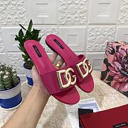 Dolce & Gabbana DG Pink Patent Slides - 4