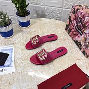Dolce & Gabbana DG Pink Patent Slides - 2