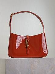 YSL Le 5 A 7 Bag Orange Patent 23x16x6.5cm - 1