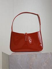 YSL Le 5 A 7 Bag Orange Patent 23x16x6.5cm - 2