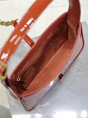 YSL Le 5 A 7 Bag Orange Patent 23x16x6.5cm - 3