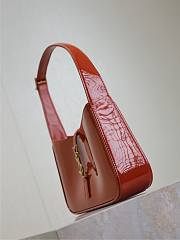 YSL Le 5 A 7 Bag Orange Patent 23x16x6.5cm - 5