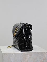 YSL Loulou Bag Black Patent Gold 23x17x9cm - 6