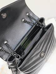 YSL Loulou Small Chain Black Bag 23 x 17 x 9 cm - 3