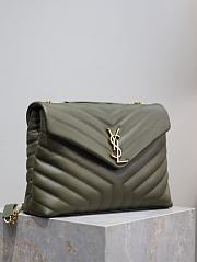 YSL Loulou Bag Green Gold 31cm - 5