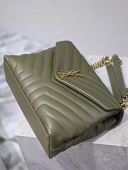 YSL Loulou Bag Green Gold 31cm - 4
