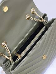 YSL Loulou Bag Green Gold 31cm - 2