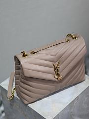 YSL Loulou Bag Nude Gold 31cm - 4