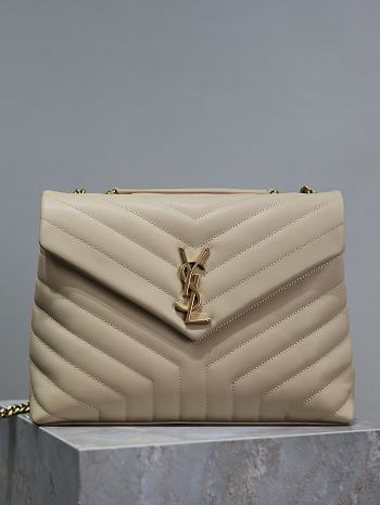 YSL Loulou Bag Beige Gold 31cm