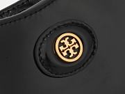 Tory Burch Robinson Spazzolato Black Bag 27x20x7cm - 6