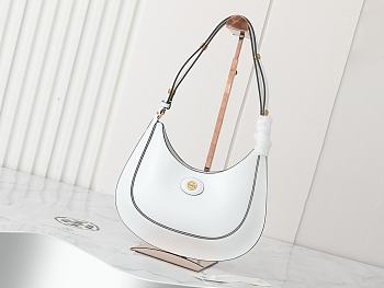Tory Burch Robinson Spazzolato White Bag 27x20x7cm