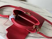 Louis Vuitton LV Capucines Red 23.5x14x8cm - 4