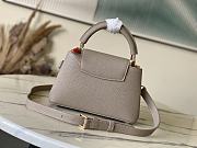 Louis Vuitton LV Capucines Grey 23.5x14x8cm - 5