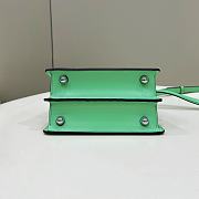 Fendi Peekaboo ISeeU Petite Green Bag 20x11x15cm - 6