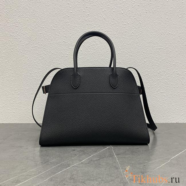 The Row Margaux Bag 12 Black Calfskin 32x17.5x24.5cm - 1