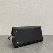 The Row Margaux Bag 12 Black Calfskin 32x17.5x24.5cm - 5