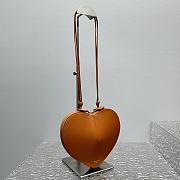 Alaia Le Coeur Shoulder Bag Brown 21x17x5cm - 4